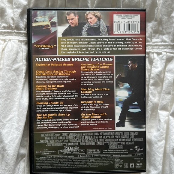 Jason Bourne DVD collection w bonus DVD. Like new. 4 DVDs total - Picture 7 of 11